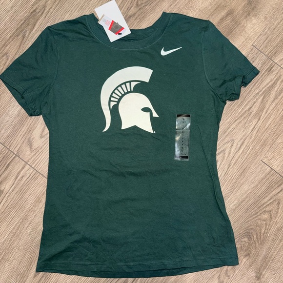 Nike Tops - Nike Women's Green Michigan State Spartans Primetime Evergreen Logo T-Shirt
